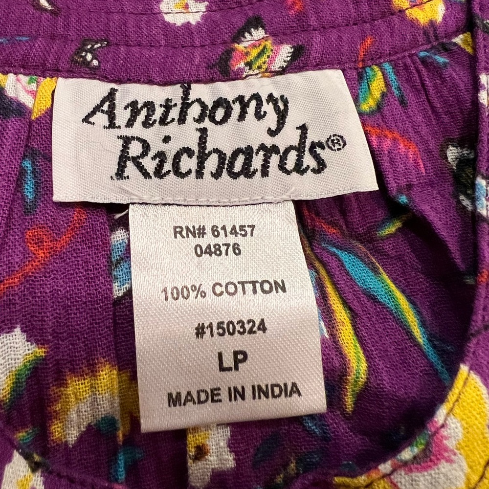 Anthony Richards Purple Floral & Butterfly Print Sundress - Picture 2 of 16